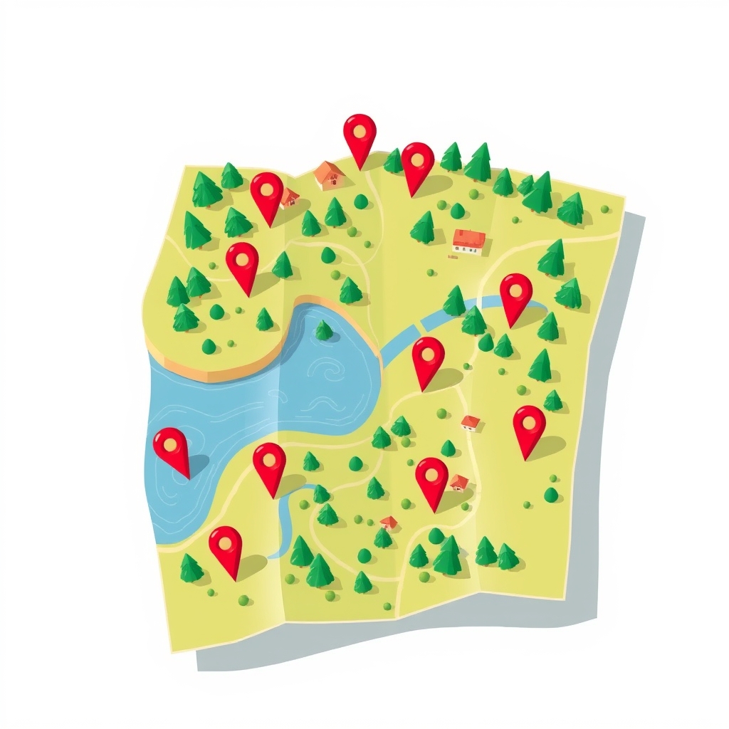 I have cities but no houses, forests but no trees, and water but no fish. What am I?