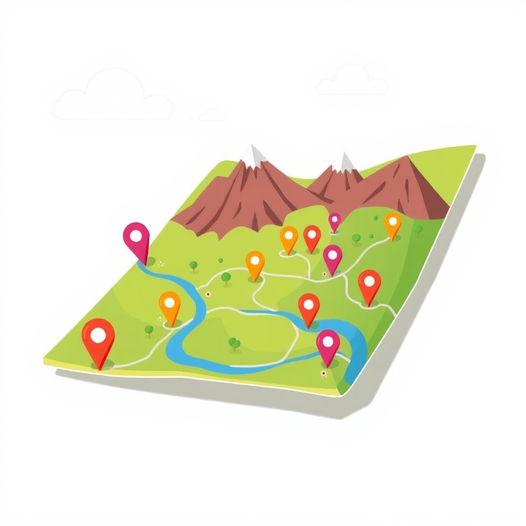 I have cities but no houses, forests but no trees, and water but no fish. What am I?